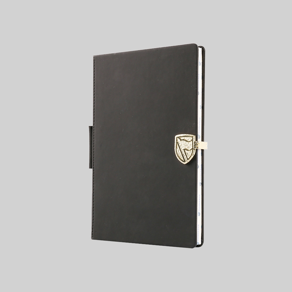 PU Notebooks With a Metal Logo